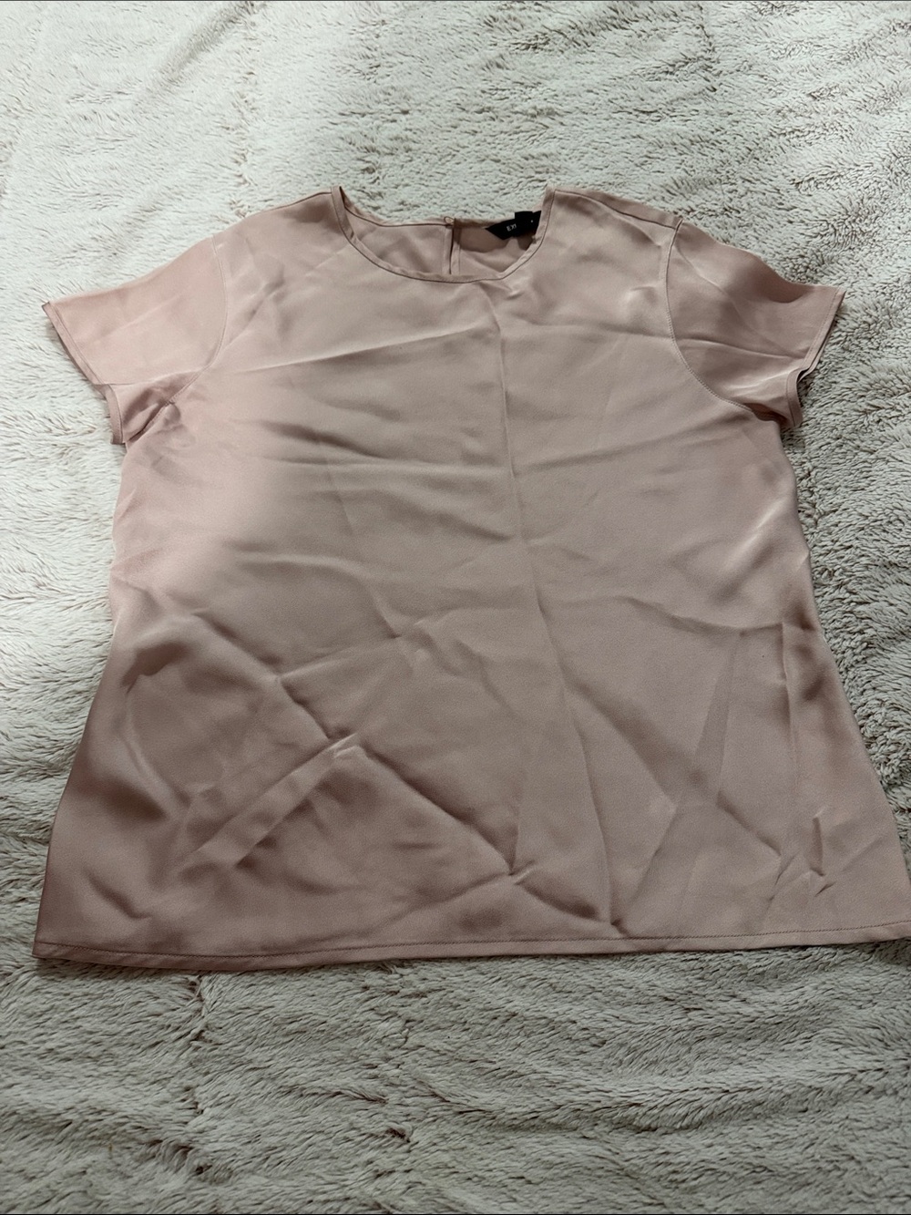 Express Blush Pink Short Sleeve Blouse